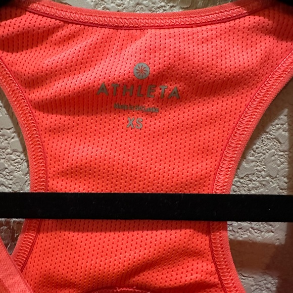 Athleta Triple Threat Sports Bra, Size XS, Orange - Picture 3 of 4